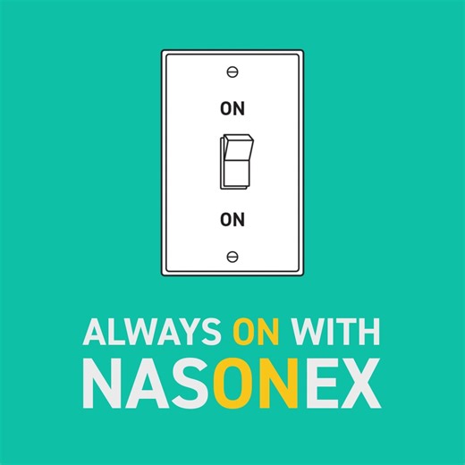 Always ON with nasONex 💡 #Nasonex #allergies #allergyseason #allergyrelief #nasalspray
