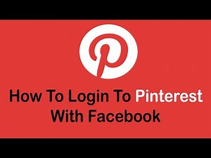 How to Login Pinterest with Facebook | Pinterest Login Using Facebook Account (2022)