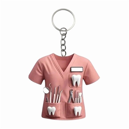 Professional Dental Nurse Uniform Keychain Acrylic Medical Staff Appreciation Gift Lightweight Durable Accessory - Etsy