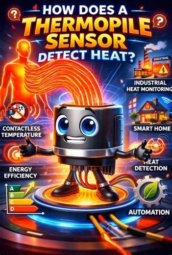 How This Sensor Detects Heat Without Touching Anything #shorts #techexplained #sensors #heat #tech