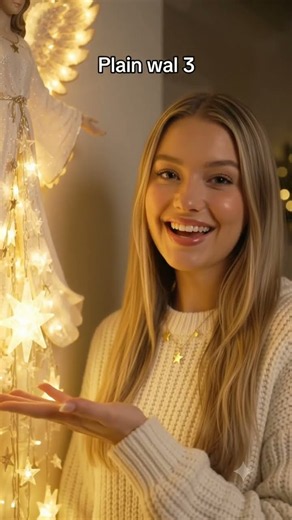 Plain Wall? Watch This 👀 Glowing Angel Christmas Wall Light ✨