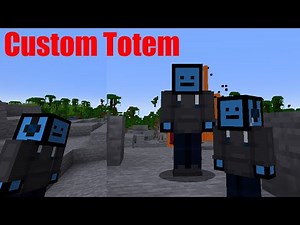 How to get a CUSTOM Player Totem in Minecraft