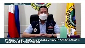 6.1K views · 59 reactions | JUST IN: Philippine Health chief Francisco Duque III confirms the detection of the South African coronavirus variant in the country with 6 new cases. #COVID19 FULL STORY: https://bit.ly/3bV2YRt | ANC 24/7 | Facebook