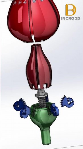 Surprise 3D PRINTED Mechanical Rose 🌹 #3dprinting #shorts