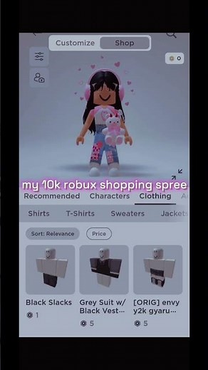 my preppy aesthetic 10k robux shopping spree
