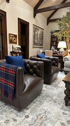 November 20~I wanted tartan plaid wool throws for my chairs, but I wasn’t about to pay those prices. So here’s the best hack: grab a women’s tartan shawl instead. It gives the same look, the same vibe, and still does exactly what you need—at a fraction of the cost. You’re welcome. 😉 #HomeDecorHack #TartanPlaid #CozyHomeStyle #BudgetDecorFinds #holidayhomedecor | Sequoyah Moore