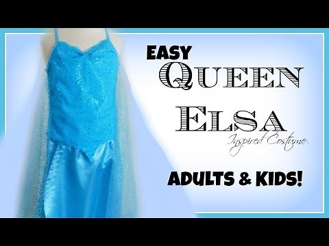 Elsa Inspired Costume for Adults and Kids - EASY DIY