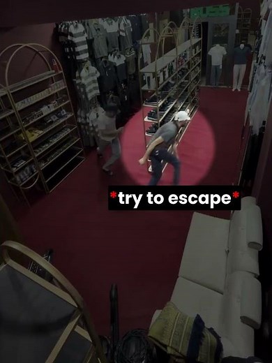 stealing shoes from a local store.