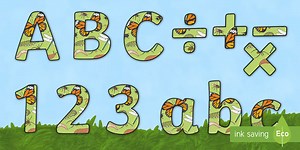 Minibeast Themed Display Lettering