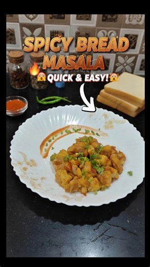 😋♥️The Ultimate Spicy Bread Masala | Best Way to Use Leftover Bread!|Easy Breakfast recipe|Viral