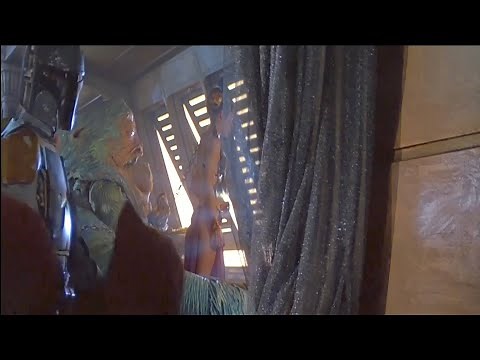 Slave Leia Chain Pulled Taut By Jabba HD Loop(Return of the Jedi)