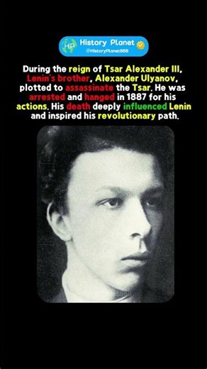 How Lenin’s Brother’s Execution Inspired Lenin #history