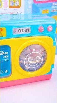 Unboxing and Review Pinkfong Baby Shark Talking Washing Machine | ASMR Video