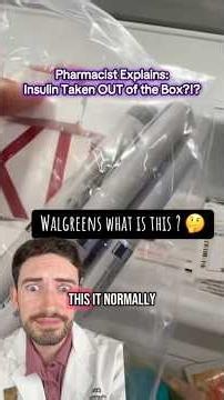 WHY IS THE INSULIN IN A BAG?!! Pharmacist reacts #insulin #diabetes