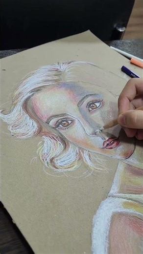 Scratch paper drawing/how to draw a girl (borrowed idea)/ Рисование на скрэтч бумаге/ рисуем девушку