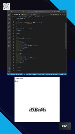 Balise nav #coding #code #tips
