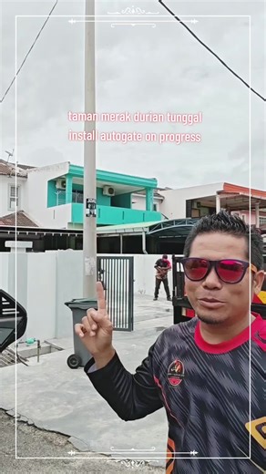 install autogate on progress 💪 tmn merak durian tunggal