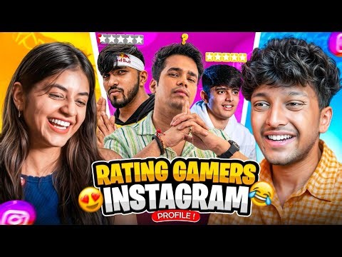 I Asked a GIRL to Rate INDIAN GAMING YOUTUBERS!😂