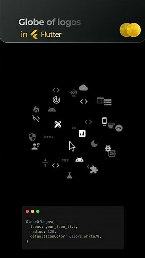 Interactive 3D IconCloud Widget - Add Engaging Animations to Your Flutter App in Minutes