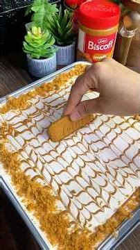 Lotus Biscoff Milk Cake! #lotusbiscoff #lotus #milkcake #shorts