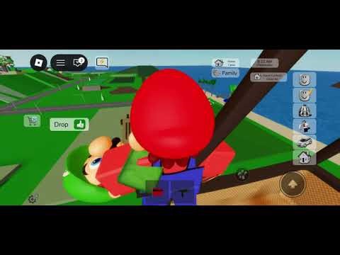 Mario VS Luigi Gun Fight On Air Balloon