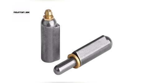 10 Pack 3-1/8" x 1/2" Weld On Bullet Hinges with Grease Zerk, Steel Barrel Hinge for Trailer Gate, BBQ Smoker