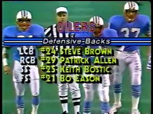 San Diego Chargers vs Houston Oilers 1985 Week 12