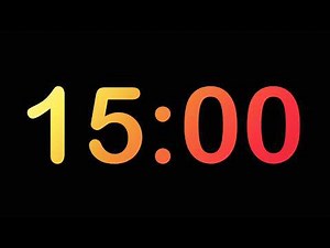 ⏰ 15 Minute Silent Countdown Timer | No Music, No Sound | Clockface Ember
