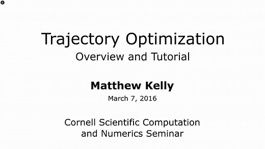 Introduction to Trajectory Optimization
