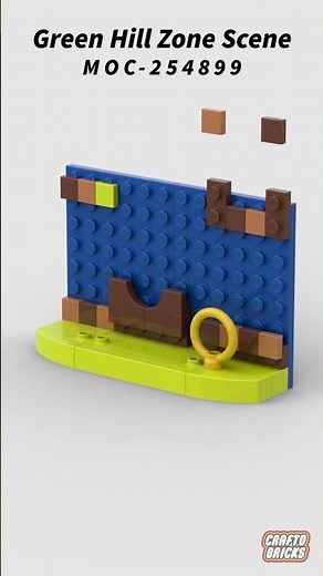 LEGO - Green Hill Zone Scene - Build Animation Time Lapse