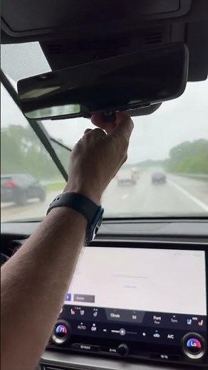 Toyota and Lexus digital rearview mirror demo! #shorts