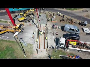 Level crossing construction at Körösladány (Hungary)