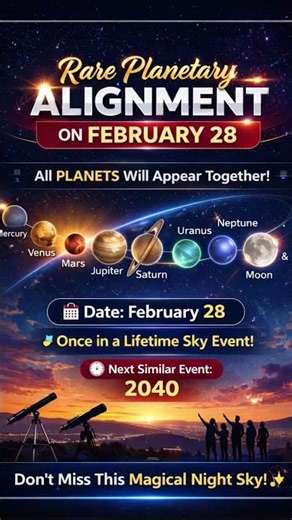 February 28: Rare Planetary Alignment You Can’t Miss! ✨