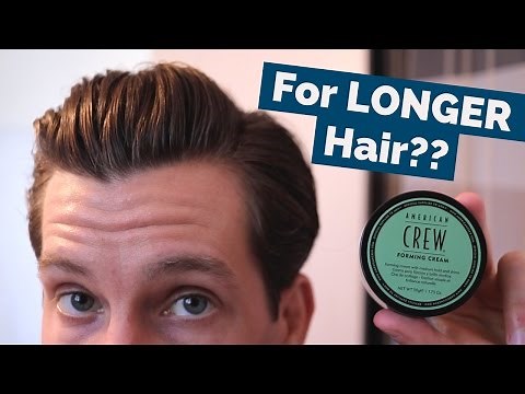 American Crew Forming Cream Review | Thick Hair Side Part