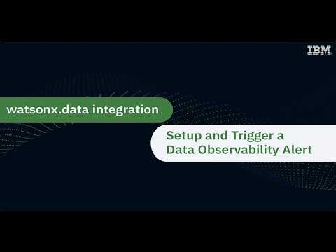 WXDI DataStage Fundamentals Lab 11 Setup and test an Observability Alert