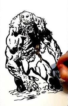 The Swamp thing. A quick marker sketch