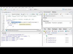 Creating an interactive menu (R)