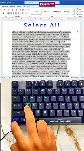 MS Word Justify Shortcut 🔥 | Align Text Perfectly in 1 Second! #asmr #tricks #shorts #trending