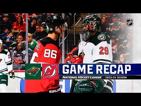Wild @ Devils 10/29 | NHL Highlights 2023