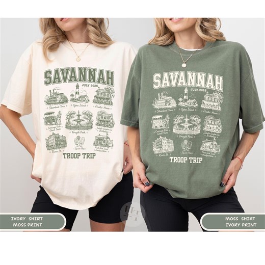 Savannah Girls Weekend Custom Scout Trip Tank Top Comfort Colors Personalized Girlscout Shirt Boyscout Shirt Custom Savannah Gifts - Etsy