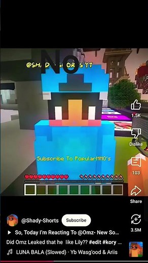 does omz love lily? #minecraft #omz #kory