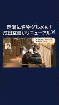 Footbaths and local gourmet food added to Narita Airport's renovation #shorts