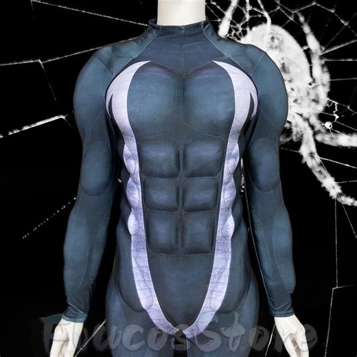 Spider-man Muscle Suit Jumpsuit, Custom Color Blocking Muscles Bodysuit, Cosplay Costume for Men,paddy Muscle Suit - Etsy