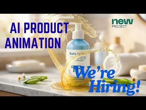 Animate products using AI | 👶 | Soft Skin Baby Care Animation Ad