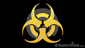 Biohazard symbol animation stock footage. Video of contamination - 198465174