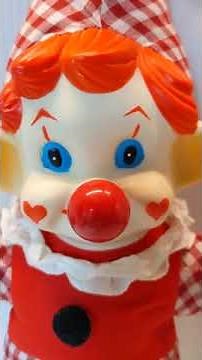 Vintage Toy Clown Ganz Bros 1960’s Musical Wind-Up Nose Playing Music