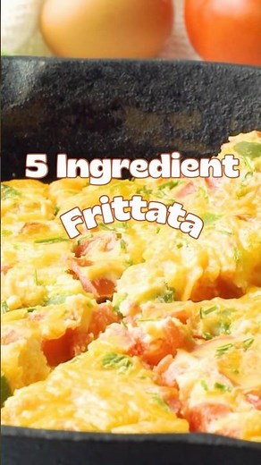 Super easy 5 ingredient vegetable frittata for the most delicious breakfast!