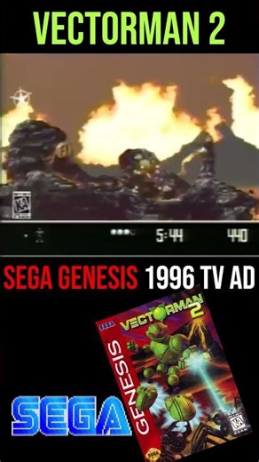 Vectorman 2 SEGA GENESIS 1996 TV Ad #oldtvcommercials #retrogaming #sega #segagenesis #90s #retro