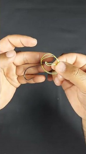 팔로마 매듭으로 바늘묶기 Palomar knots