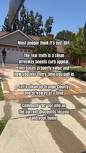 Most homeowners think the grime on their driveway is just dirt. But over time, that “dirt” traps oil, mildew, and bacteria that eat away at your concrete, stain your surface, and quietly drag down your home’s value. That’s where we come in. 💪 At Orange Power Wash, we restore that just-moved-in feeling. Our professional pressure wash lifts years of grime in minutes. Boosting curb appeal, increasing property value, and giving you that small but powerful sense of pride every time you arrive home. 